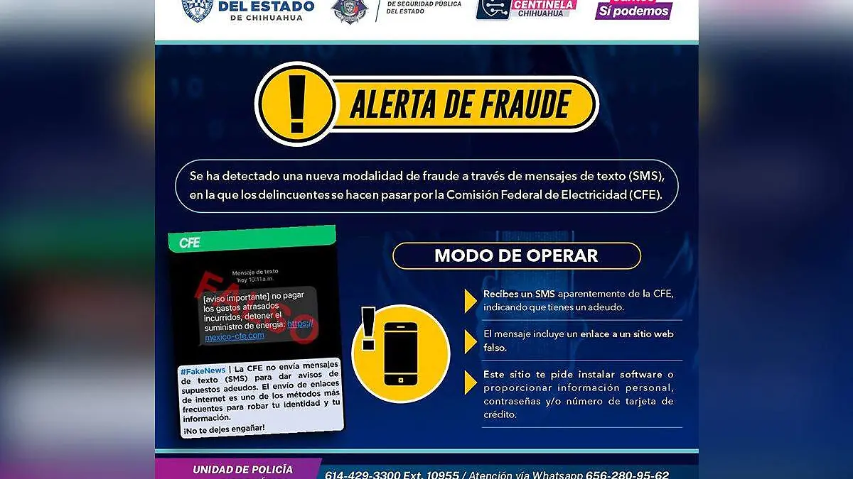 alerta de fraude